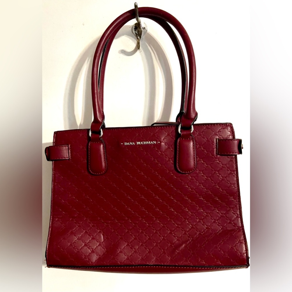 Dana‎ Buchman Deep Red/Burgundy Satchel-Tote-Medium Size